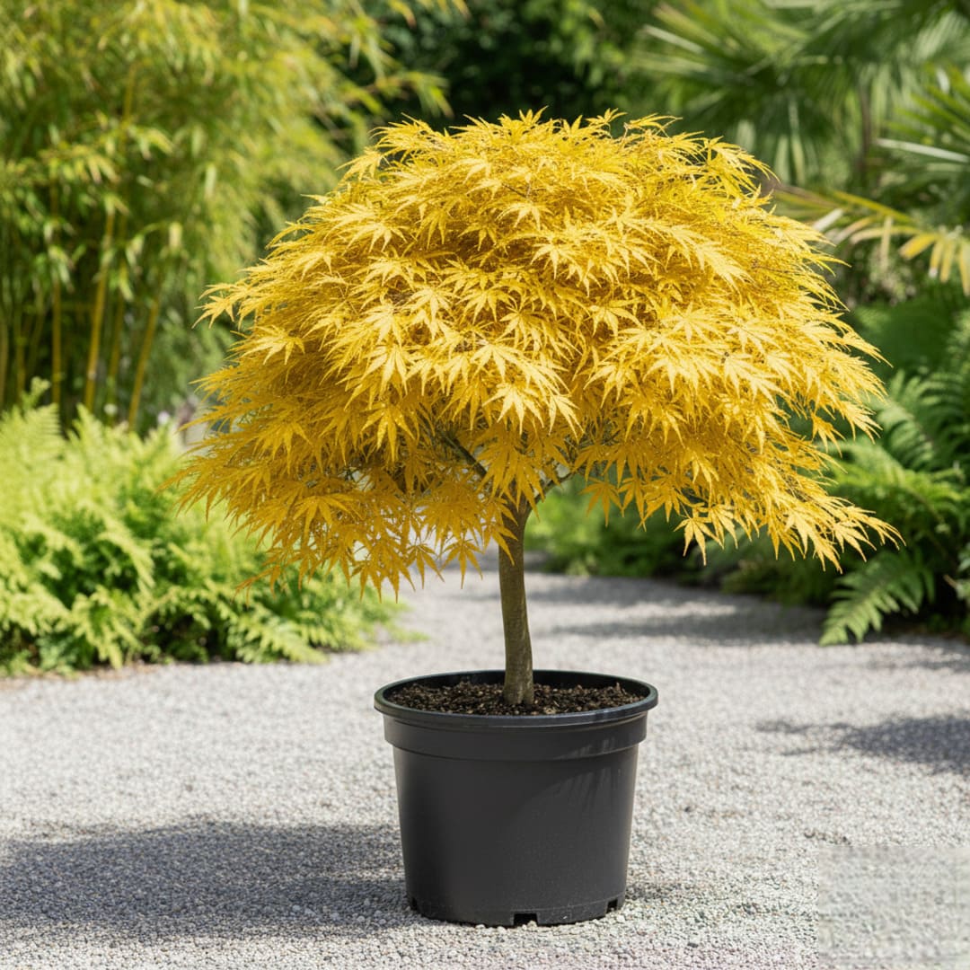 Acer Palmatum - Artar Japonez Galben "Yellow Stone" Ghiveci 3L 80cm+