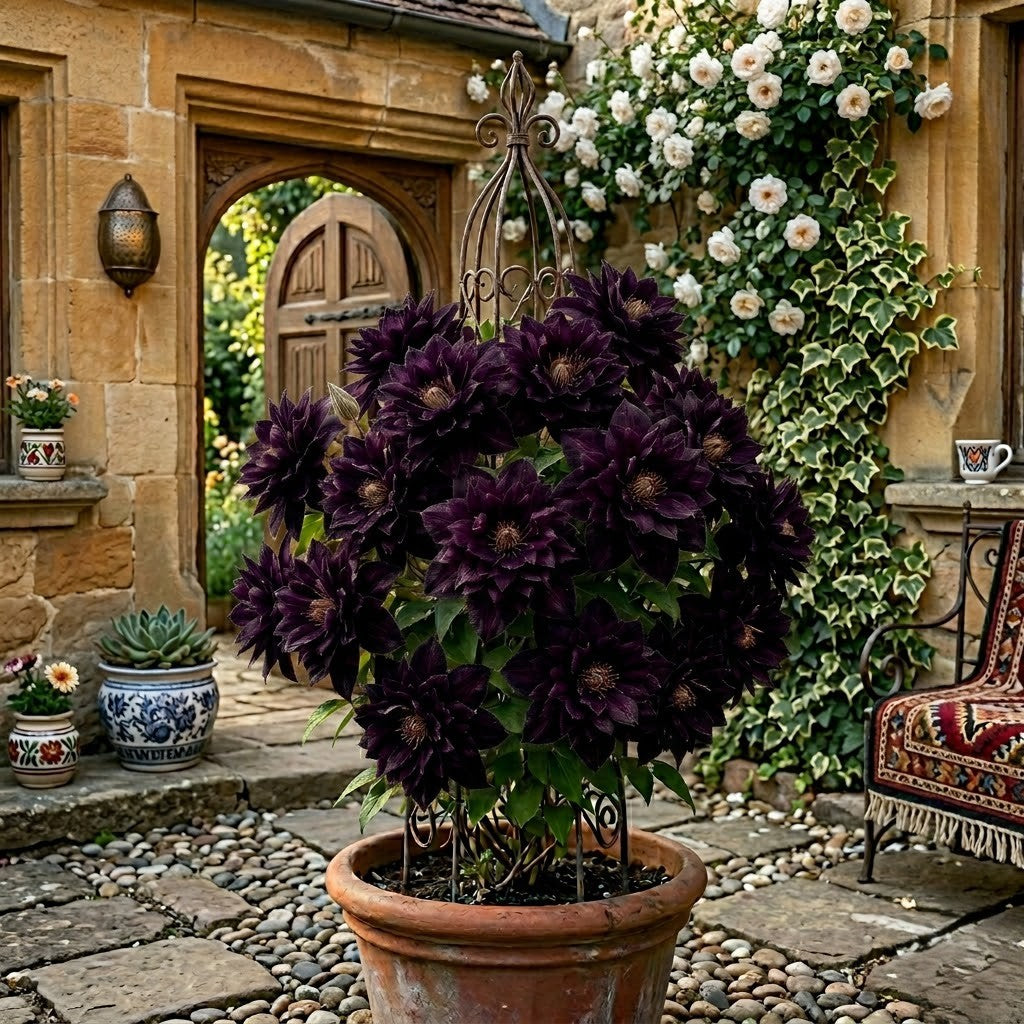 Clematis Cățărător Grena la Ghiveci H 50cm+