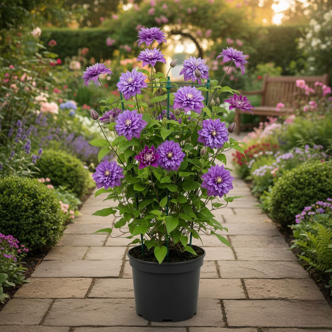 Clematis Cățărător Violet Batut la Ghiveci H 50cm+
