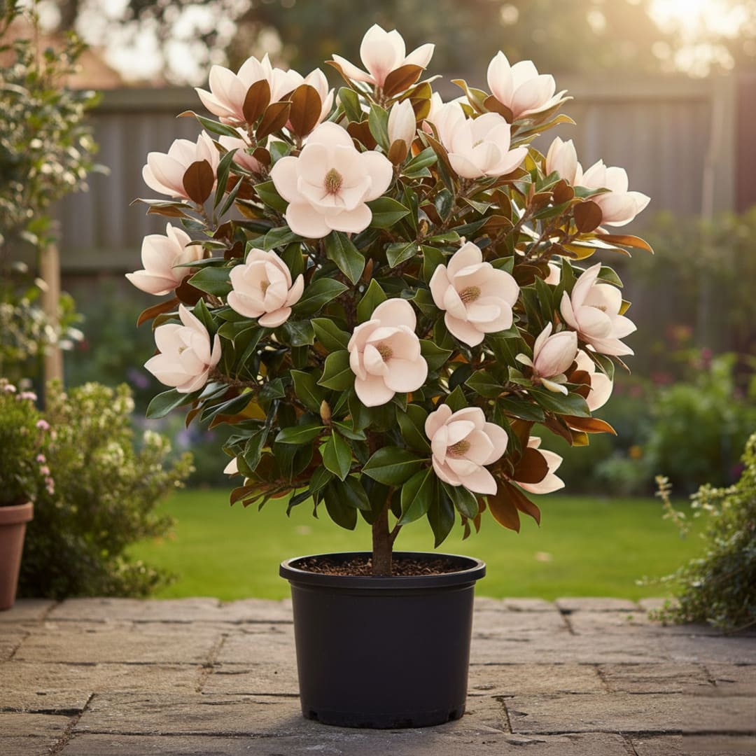 Magnolie Grandiflora Vesnic Verde "Peach" Ghiveci 3L H 60-80cm