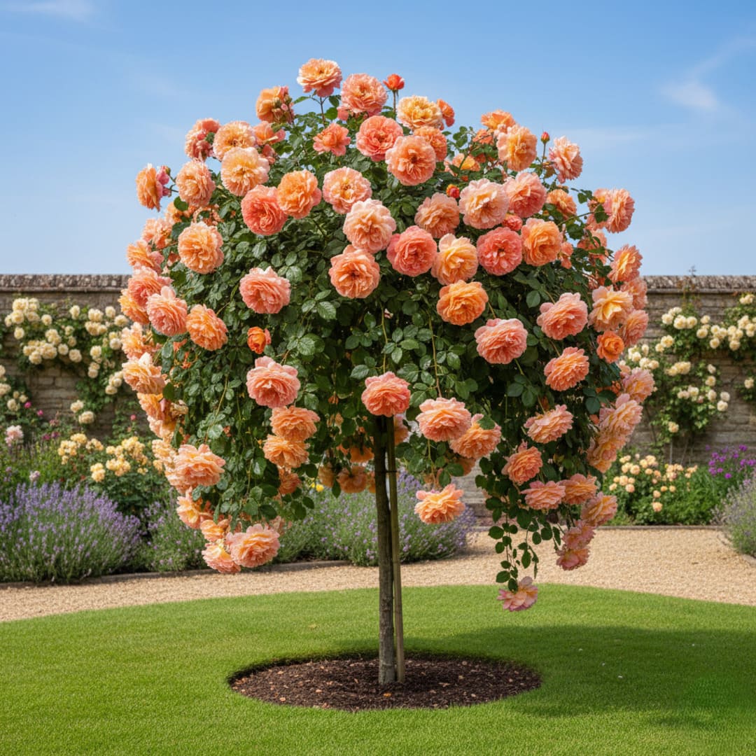 Trandafir Pomisor Curgator "Marzipan" - H 150-160cm, Anul 4