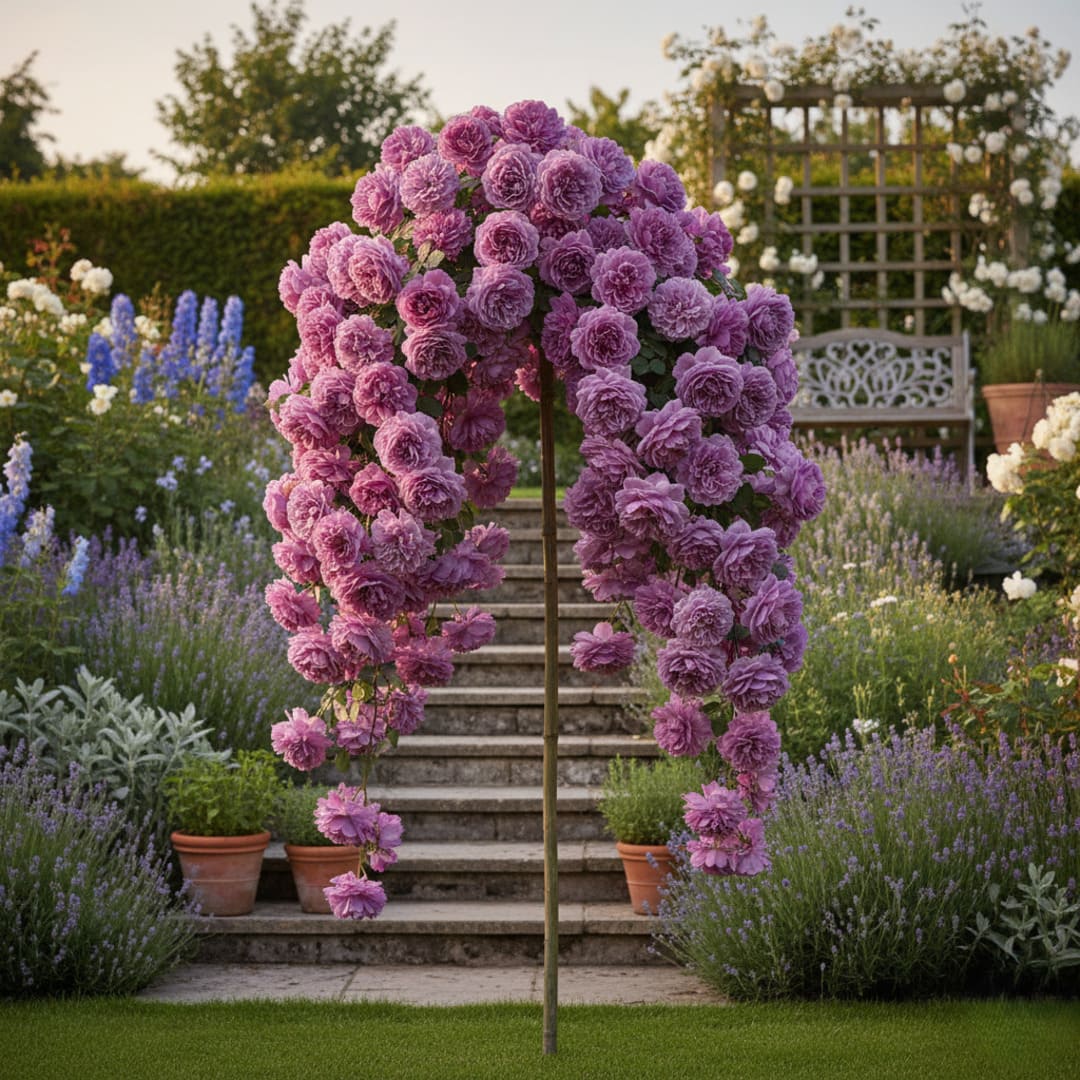 Trandafir Pomisor Curgator "Mov" - H 150-160cm, Anul 4