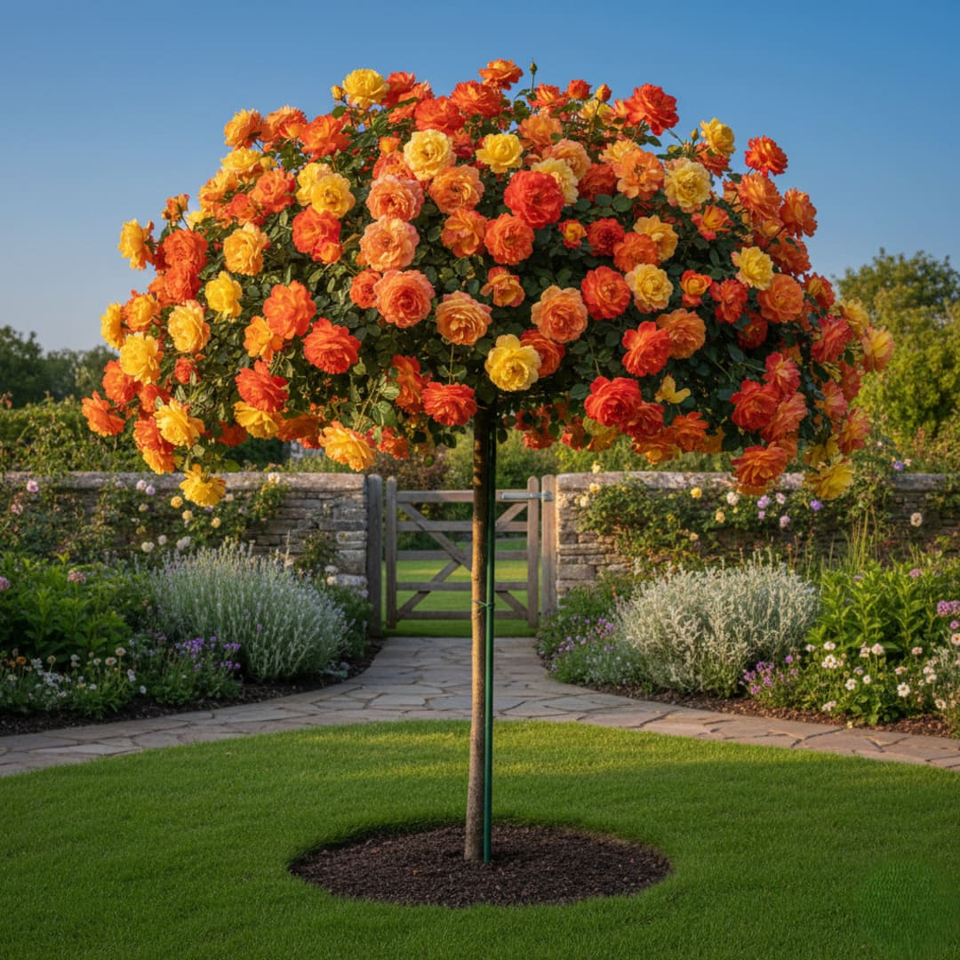 Trandafir Pomisor Curgator "Rumba" - H 150-160cm, Anul 4