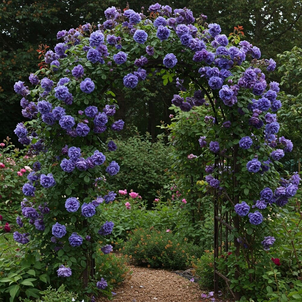 Butas Trandafiri Cataratori "Midnight Blue" Anul 3 - Rădăcină Împachetată