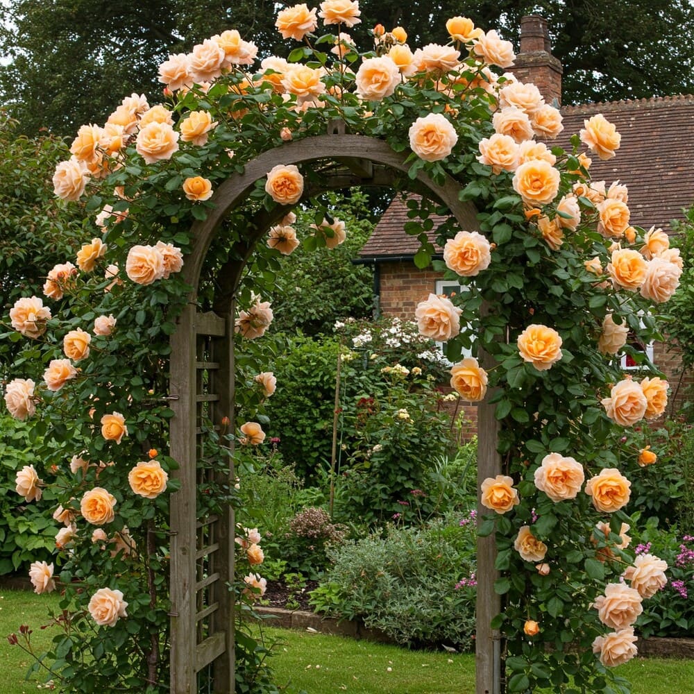 Butas Trandafiri Cataratori "Yellow Sun" Anul 3 - Rădăcină Împachetată