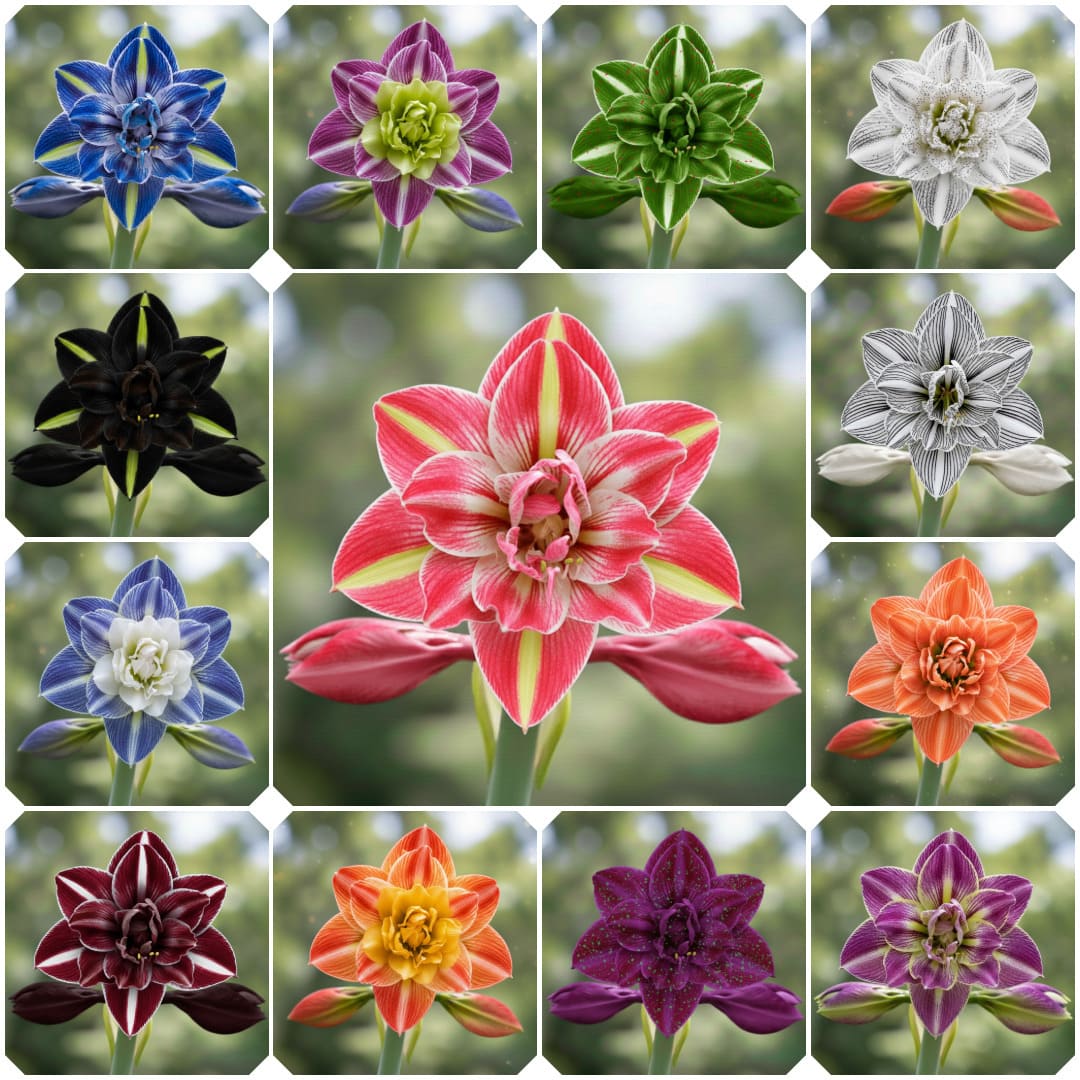 Bulbi Amaryllis Mix, 15 Bulbi Giganti - Pachet Promotional