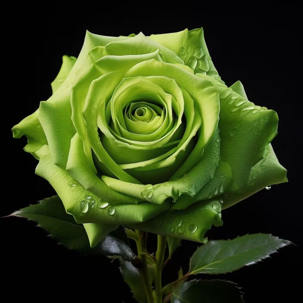 Trandafiri Parfumati de Lux "Green" - Ghiveci 3L H 60cm+, Anul 4