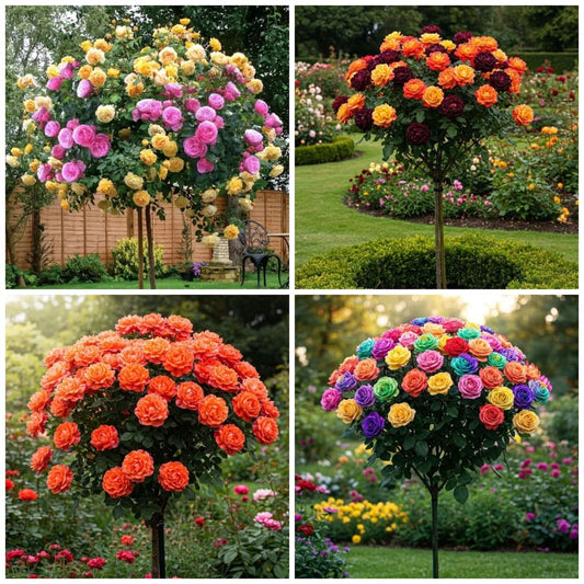 Trandafiri Pomisor 4X - Ghiveci 5L - 140-160cm - PROMOTIE