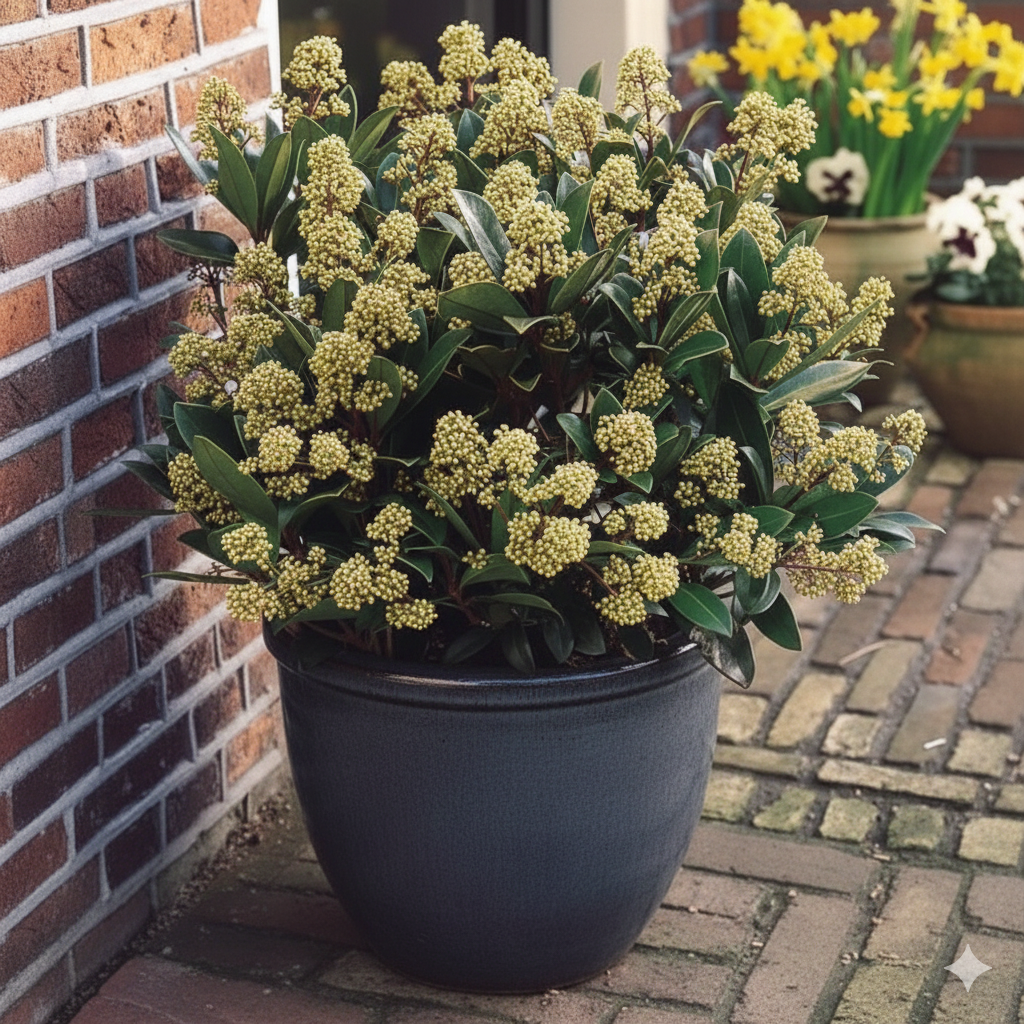 Liliac Japonez "Skimmia Japonica Finchy" la Ghiveci H 30-40cm
