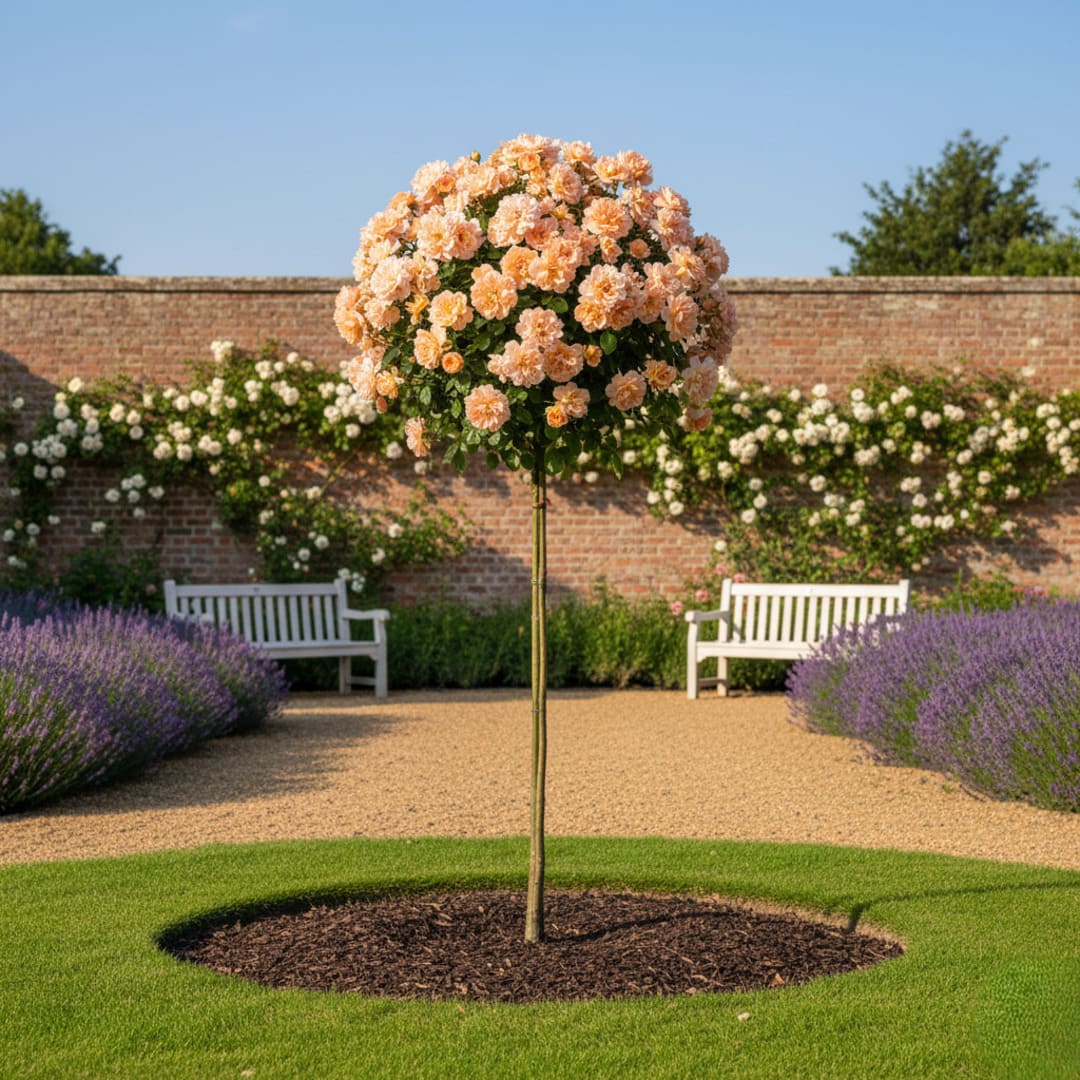 Trandafir Pomisor "Apricot Drift" - H 150-160cm, Anul 4