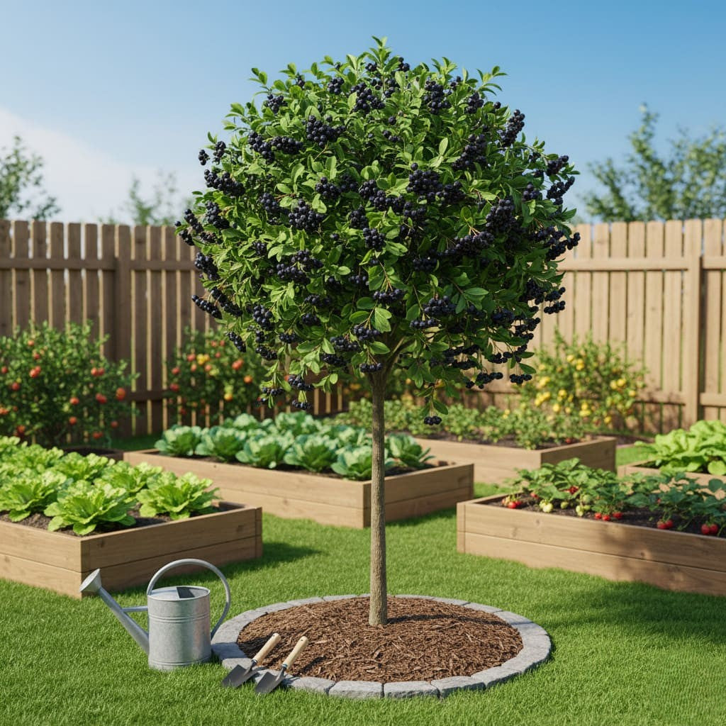 Aronia Neagra Pom tip Copac, Anul 3