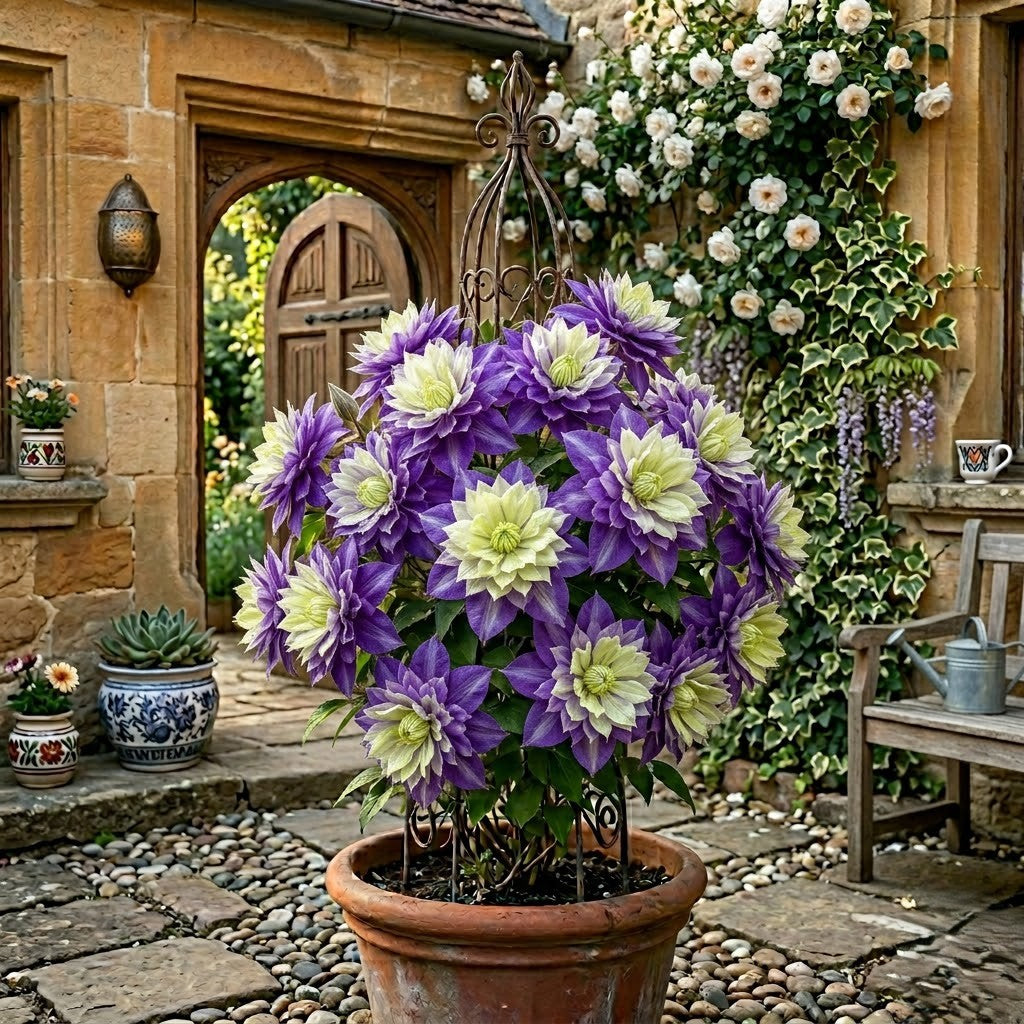 Clematis Cățărător Taiga la Ghiveci H 50cm+
