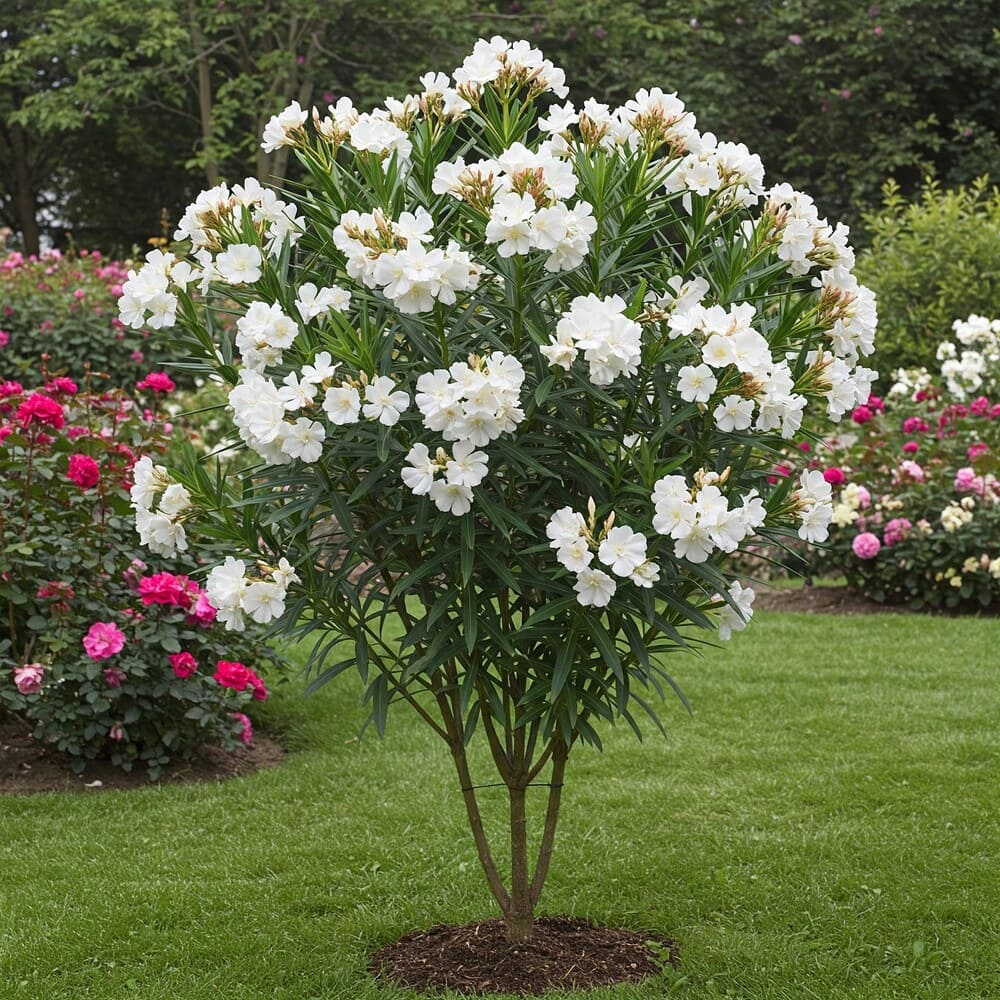 Leandru Alb Ghiveci 5L - H 75cm+ (Rezistent -25C)