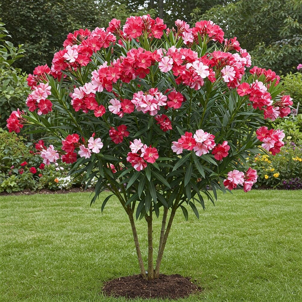Leandru Rosu-Alb Ghiveci 5L - H 75cm+ (Rezistent -25C)