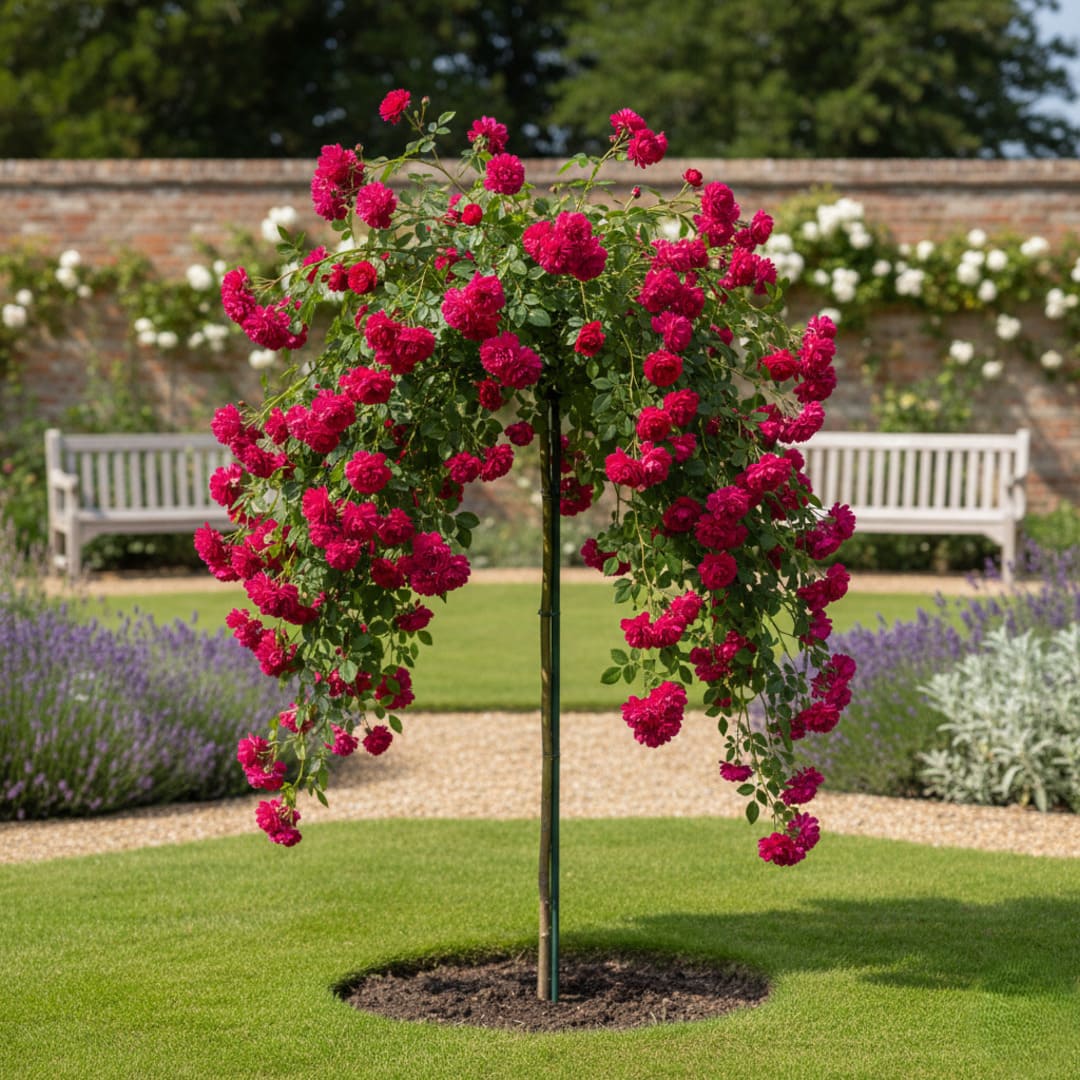 Trandafir Pomisor Curgator "Super Excelesa" - H 150-160cm, Anul 4