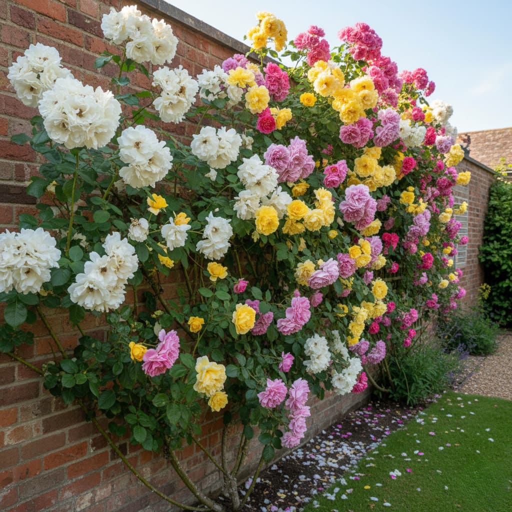 Trandafir Catarator Altoit Multicolor "Alb-Roz-Rosu", Anul 4