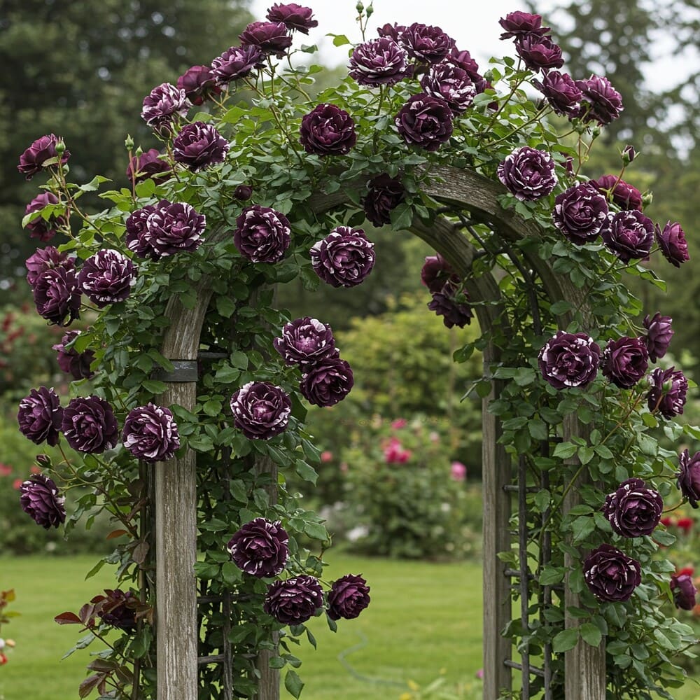 Trandafiri Cataratori "Black Spray" - Ghiveci 3L H 70-80cm, Anul 4