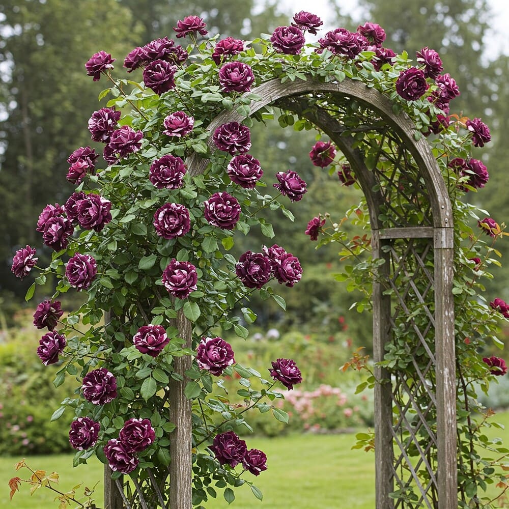 Trandafiri Cataratori "Black Spray" - Ghiveci 3L H 70-80cm, Anul 4