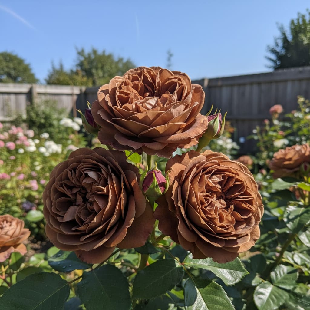 Trandafir Parfumat Hybrid "Grund", Anul 4