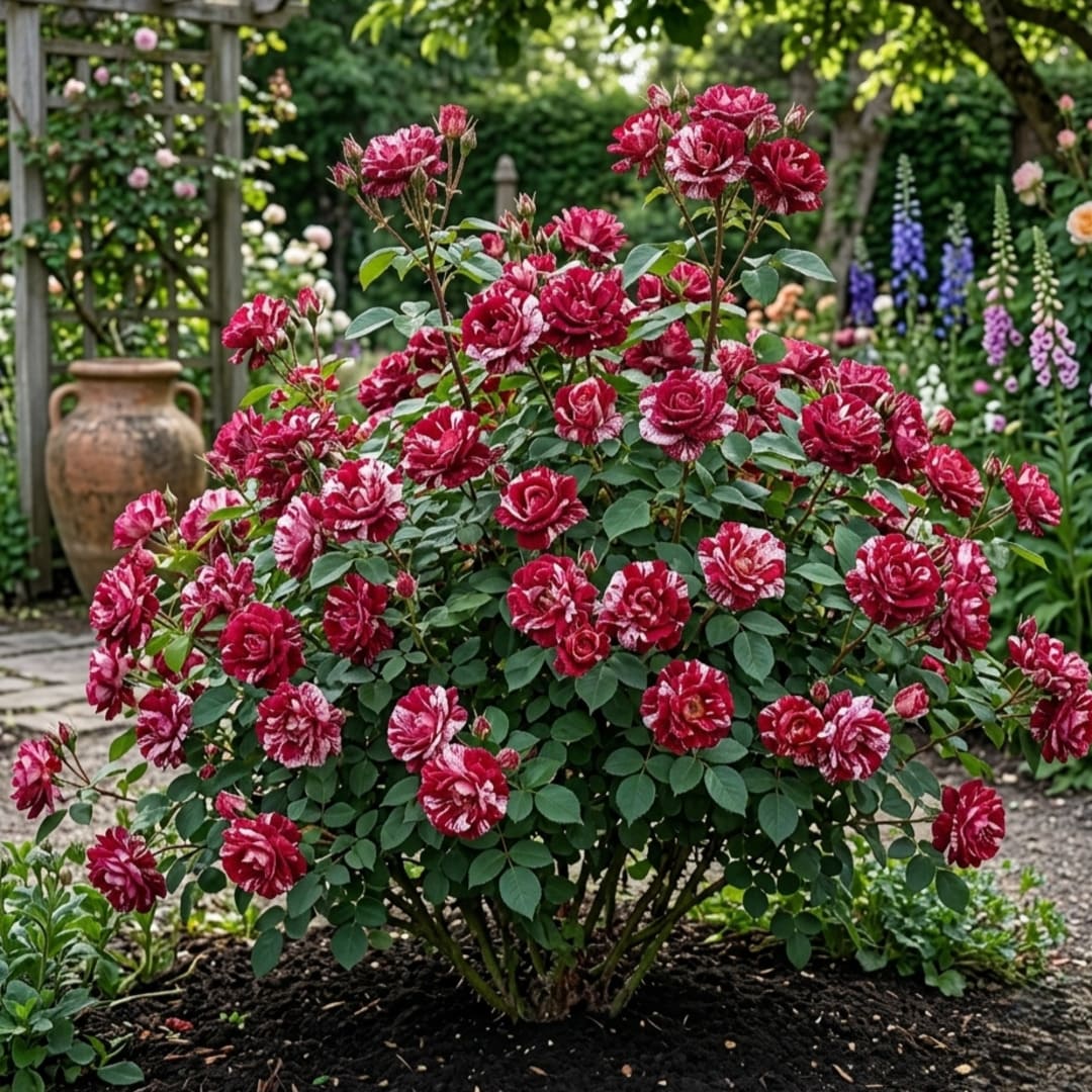 Trandafiri Parfumati "Picaturi de Cer" - Ghiveci 3L H 60cm+, Anul 4
