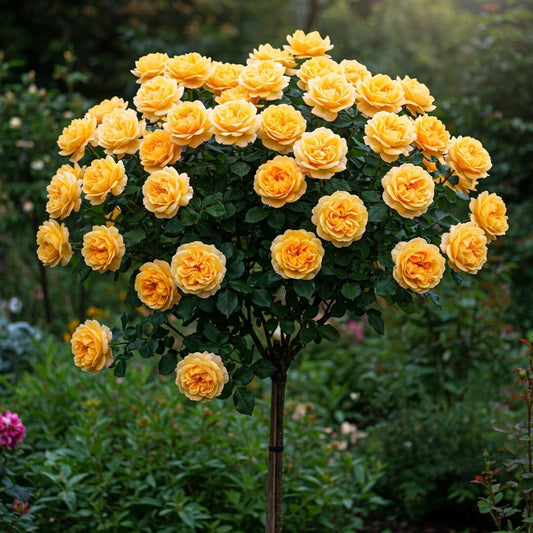 Trandafir Pomisor Galben Auriu - Ghiveci 5L - 140-160cm, Anul 3
