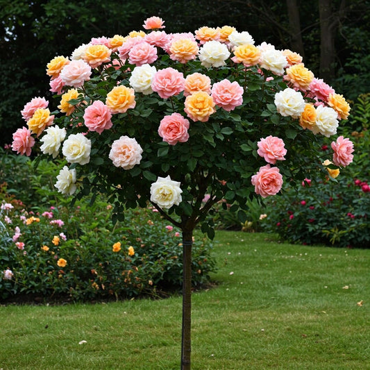 Trandafir Pomisor Pasteluri  - Ghiveci 5L - 140-160cm, Anul 3