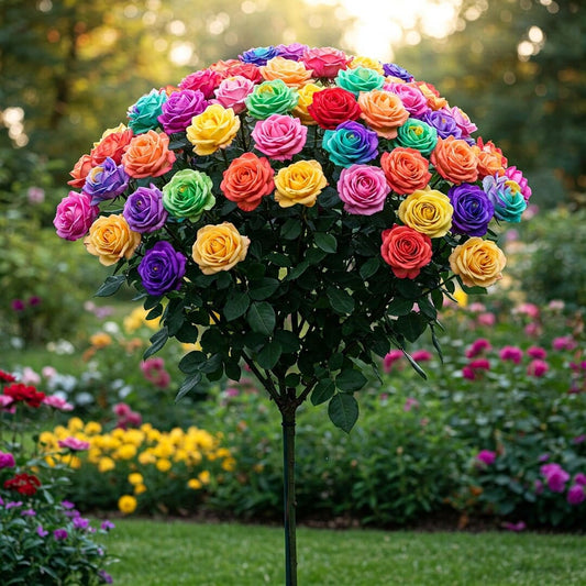Trandafir Pomisor "Rainbow"  - Ghiveci 5L - 140-160cm, Anul 3
