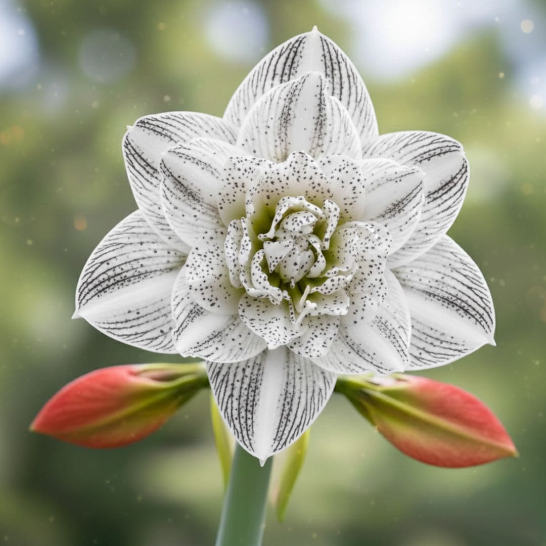 Bulbi Amaryllis, Crin de Camera "White Galaxy", 1 Bulb Gigant