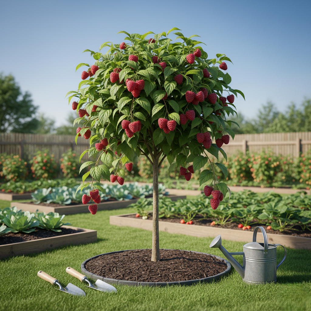 Zmeur Pom tip Copac "Polka" Productie Abundenta, Anul 3